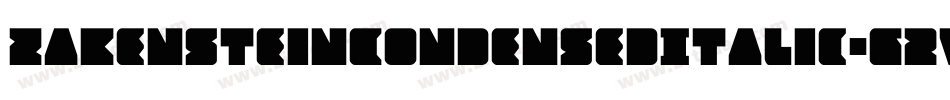 ZakensteinCondensedItalic-G2wD字体转换