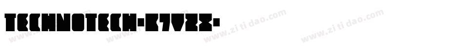 TechnoTech-K7VzX字体转换