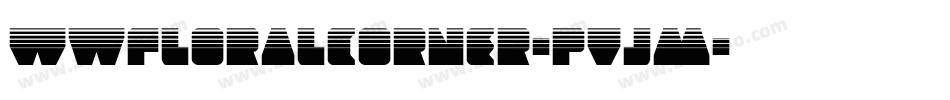 Wwfloralcorner-PVjm字体转换