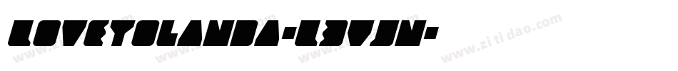 Loveyolanda-L3VJn字体转换