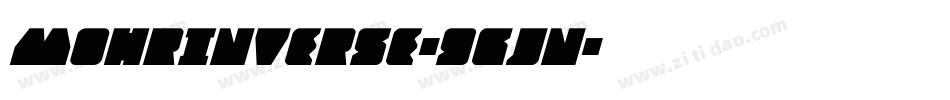 MohrInverse-9gJn字体转换