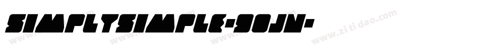 Simplysimple-90jn字体转换