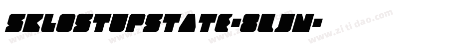 Sklostupstate-8LJn字体转换
