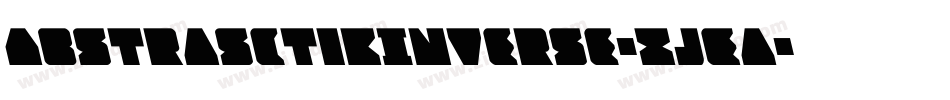 AbstrasctikInverse-XjEa字体转换