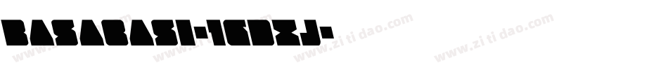 Basabasi-1GDXj字体转换