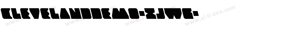 ClevelandDemo-XjWg字体转换