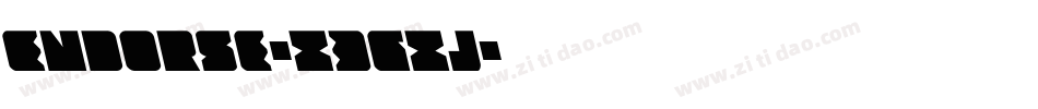 Endorse-X3GXj字体转换