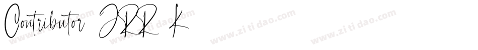 Contributor-JRR3K字体转换