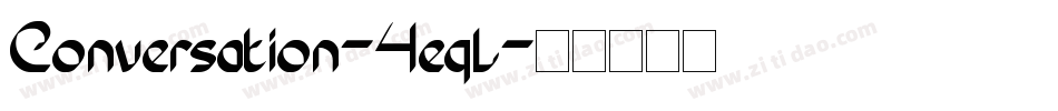 Conversation-4eql字体转换