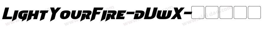 LightYourFire-dVwX字体转换
