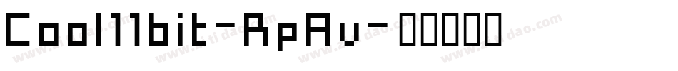 Cool11bit-RpAv字体转换