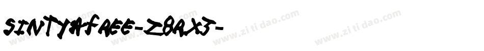 SintyaFree-z8RX3字体转换 SintyaFree-z8RX3字体转换