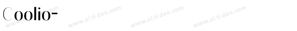 Coolio字体转换