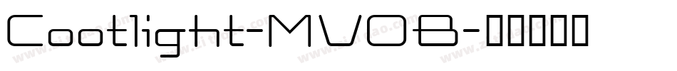 Cootlight-MVOB字体转换