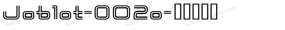 Joblot-0O2o字体转换
