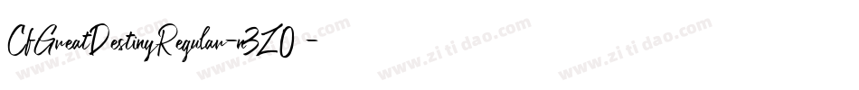 CfGreatDestinyRegular-n3Z0字体转换
