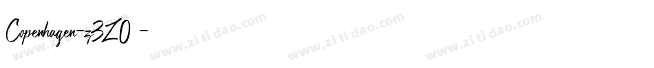 Copenhagen-z3Z0字体转换