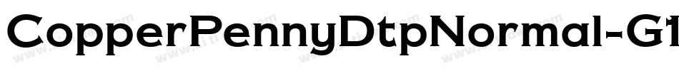 CopperPennyDtpNormal-G1lm字体转换