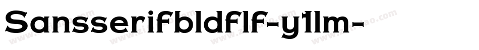 Sansserifbldflf-y1lm字体转换