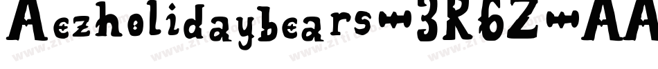 Aezholidaybears-3R6Z字体转换