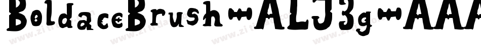 BoldaceBrush-ALJ3g字体转换