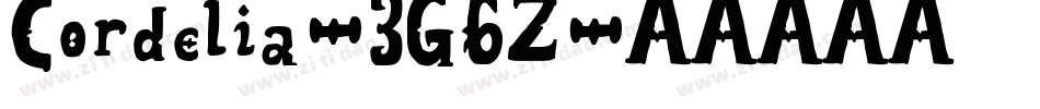Cordelia-3G6Z字体转换