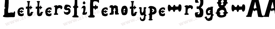 LettersIiFenotype-r3g8字体转换