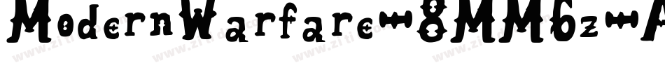 ModernWarfare-8MM6z字体转换