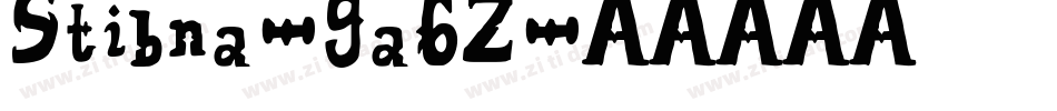Stibna-9a6Z字体转换