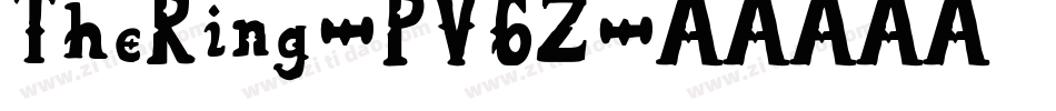 TheRing-PV6Z字体转换 TheRing-PV6Z字体转换