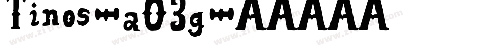 Tinos-aO3g字体转换