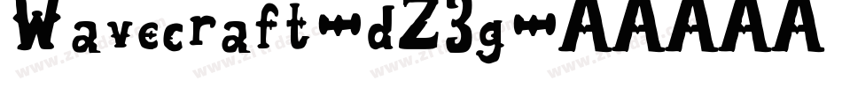Wavecraft-dZ3g字体转换