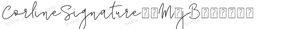 CorlineSignature-8M8jB字体转换
