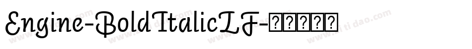 Engine-BoldItalicLF字体转换