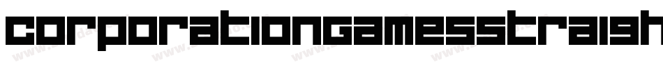 CorporationGamesStraight-8KeM字体转换