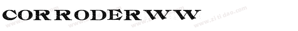 Corrode-R2WW字体转换