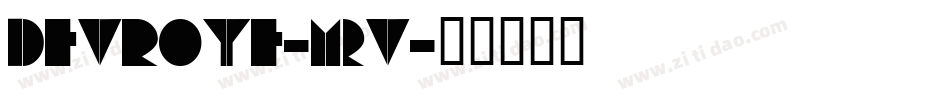 Devroye-M2v字体转换