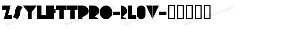 Zsylettpro-2l0v字体转换