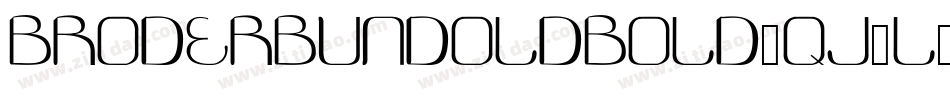BroderbundOldBold-qJ2l字体转换