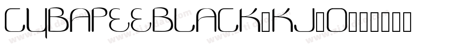 Cybapeeblack-KJ3o字体转换