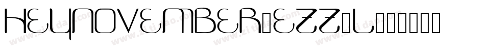 HeyNovember-eZZ2l字体转换