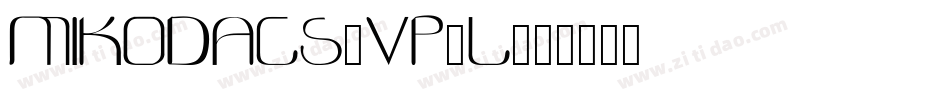 Mikodacs-vp2L字体转换