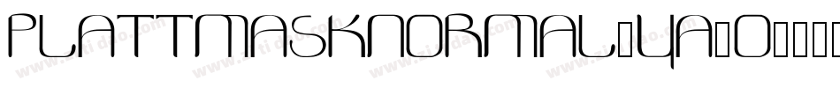 PlattmaskNormal-YA3o字体转换