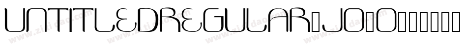 Untitledregular-JO3o字体转换 Untitledregular-JO3o字体转换