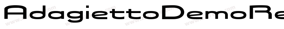 AdagiettoDemoRegular-m7B9字体转换