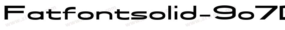Fatfontsolid-9o7B字体转换