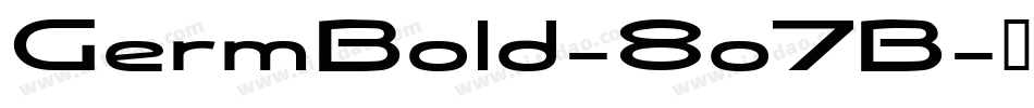 GermBold-8o7B字体转换