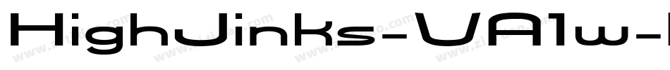HighJinks-VA1w字体转换 HighJinks-VA1w字体转换