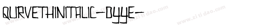 QurveThinItalic-DYyE字体转换