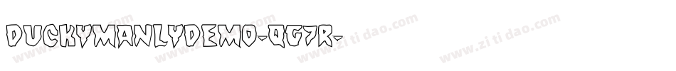 DuckymanlyDemo-qG7r字体转换